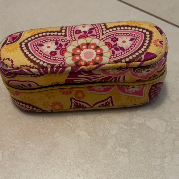 Vera Bradley Accessories - Vera Bradley Yellow and Pink Floral Glasses Case